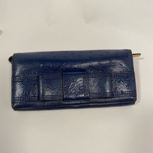 Kate Spade Navy Blue Leather Wallet / Wristlet